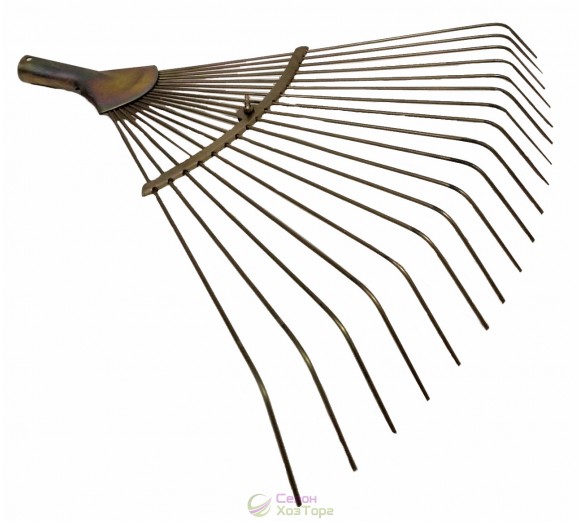 Граблі віялові розсувні дротяні (золоті)